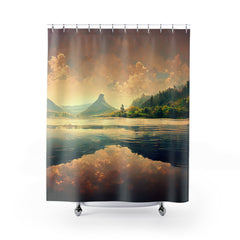 Peaceful Landscape - Shower Curtains