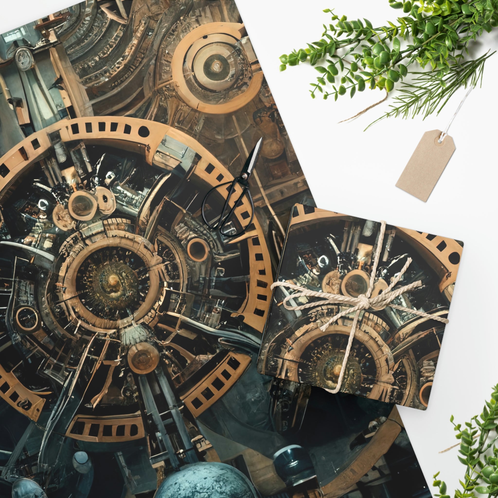 Steampunk Wrapping Paper for Gifts, Holiday, Christmas and more...
